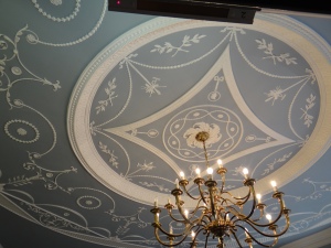 Wedgewood ceiling in Barclays bank.